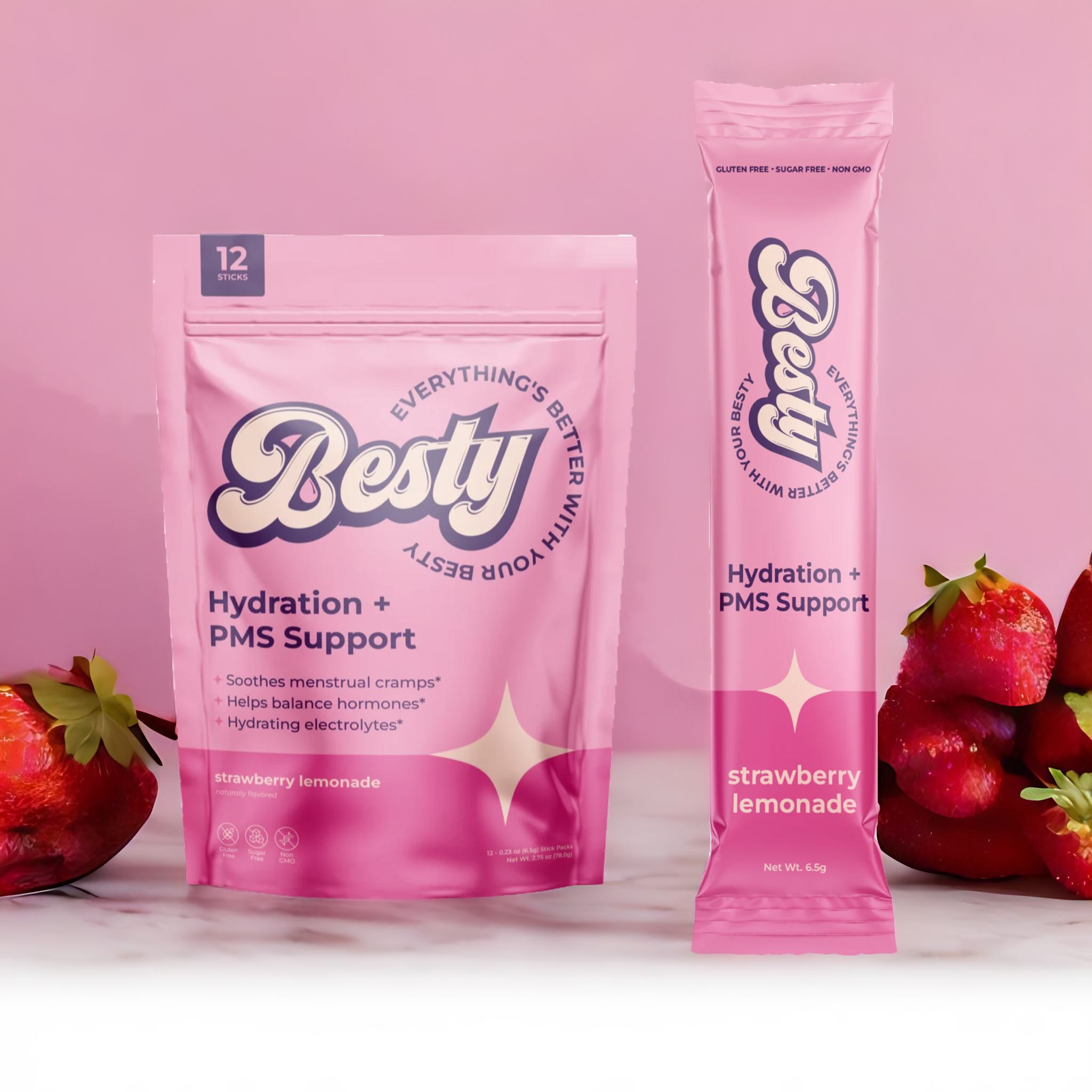 Strawberry Lemonade| Hydration + PMS Support
