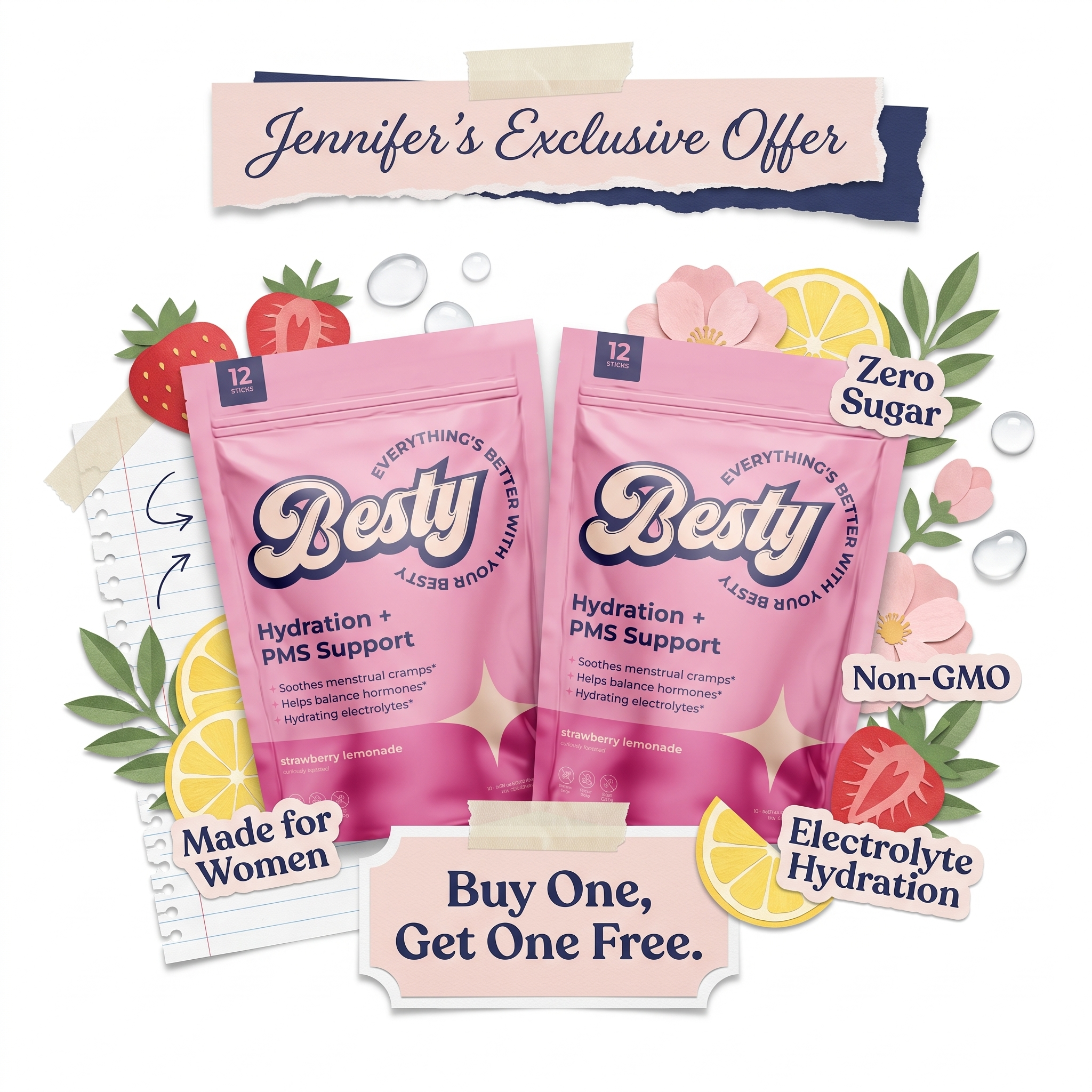 Besty Women's Daily Hydration Duo